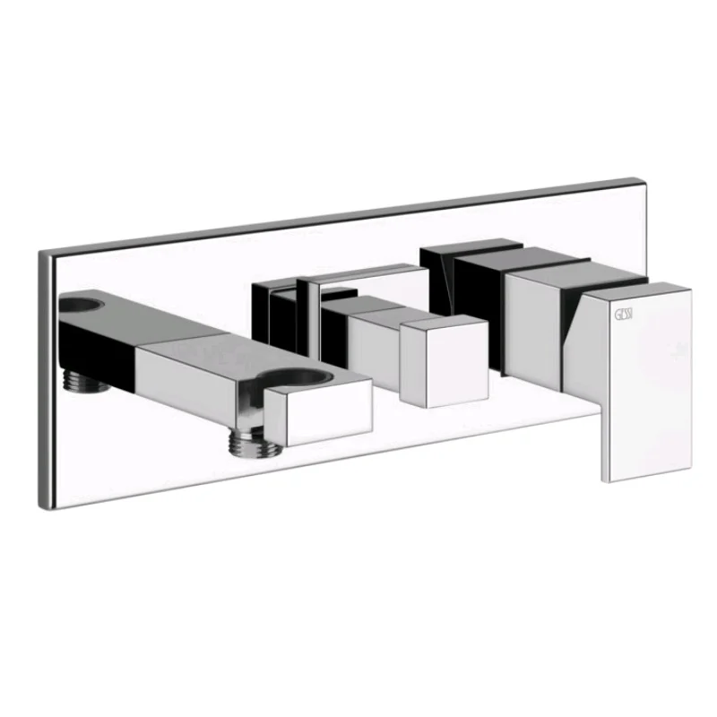 Смеситель для душа, Gessi, Rettangolo, на 2 потребителя, цвет-хром