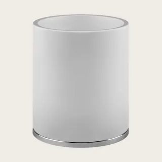 Корзина для бумаг, Gessi, шгв 180*180*240, цвет-белая/хром