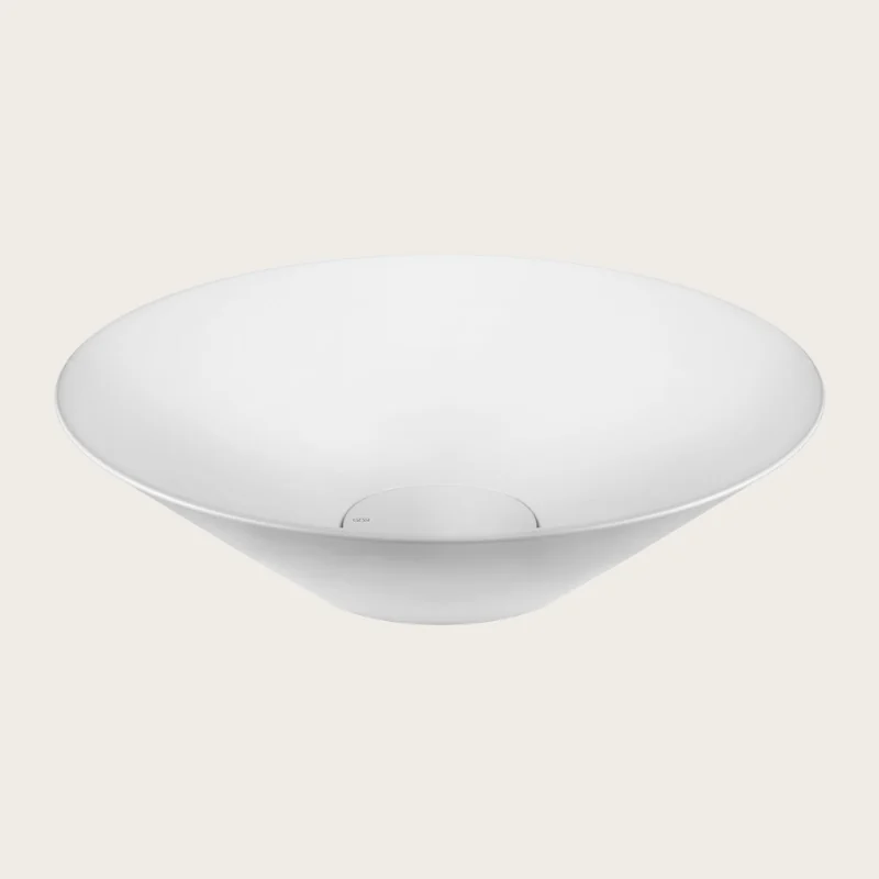 Раковина, Gessi, Ventaglio, шгв 460*460*133, отверстия для смесителя-отсутствуют, цвет-белый матовый