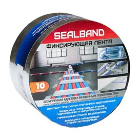 Фиксирующая лента, TONLOS, Sealband, ширина-100 мм, длина-10000 мм, цвет-алюминий