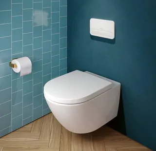 Унитаз, Villeroy&Boch, Subway 3.0, подвесной, шгв 370*560*360, CeramicPlus, цвет-камень белый (Stone White)
