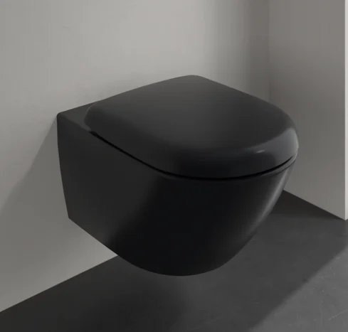 Унитаз, Villeroy&Boch, Antao, подвесной, шгв 370*560*355, CeramicPlus, цвет-Pure Black