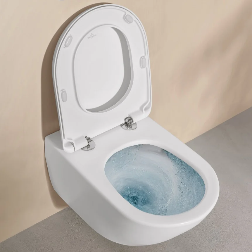 Унитаз, Villeroy&Boch, Antao, подвесной, шгв 370*560*355, CeramicPlus, цвет-Stone White