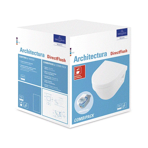 Унитаз подвесной, Villeroy&Boch, Architectura, шгв 350*480*410, цвет-альпийский белый