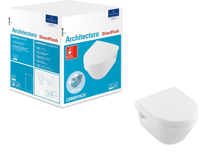 Унитаз, Villeroy&Boch, Architectura, подвесной, шг 350*480, CeramicPlus