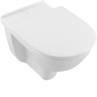 Унитаз, Villeroy&Boch, O'Novo Vita, подвесной, шгв 360*595*460, CeramicPlus, цвет-альпийский белый