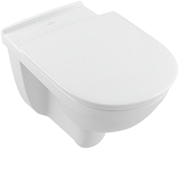 Унитаз, Villeroy&Boch, O'Novo Vita, подвесной, шгв 360*595*460, CeramicPlus, цвет-альпийский белый