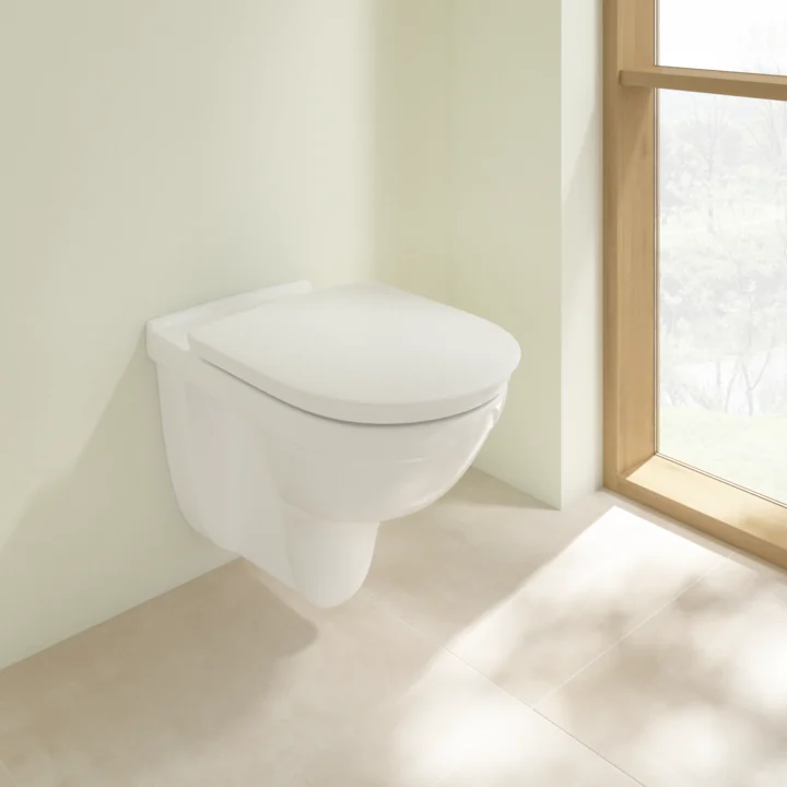 Унитаз, Villeroy&Boch, ViCare, подвесной, шгв 360*595*460, CeramicPlus, AntiBac, DirectFlush, цвет-альпийский белый