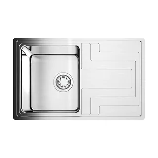 Мойка, OMOIKIRI, Mizu, шгв 780*480*210, отверстия для смесителя-отсутствуют, цвет-нержавеющая сталь
