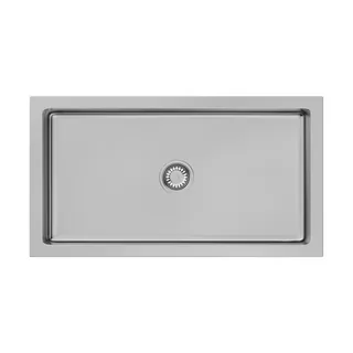 Мойка, OMOIKIRI, Mikura, шгв 840*460*254, отверстия для смесителя-отсутствуют, цвет-античное серебро — иконка