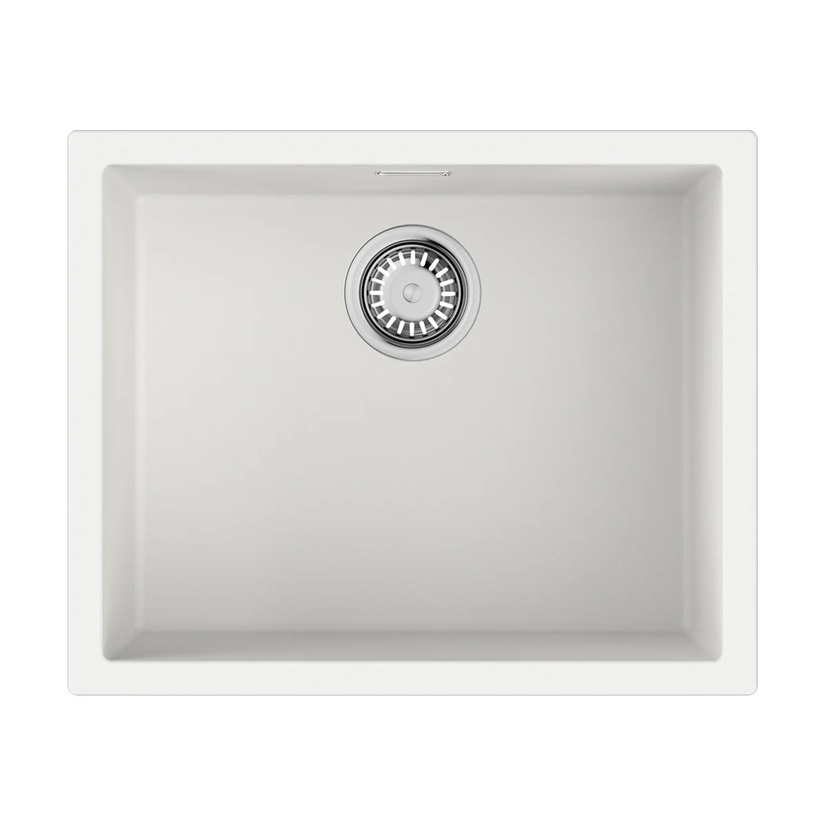 Мойка, OMOIKIRI, Yamakawa, шгв 556*456*220, отверстия для смесителя-отсутствуют, цвет-белый