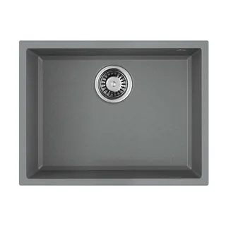 Мойка, OMOIKIRI, Tedori, шгв 550*420*220, отверстия для смесителя-отсутствуют, цвет-Leningrad grey