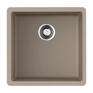Мойка, OMOIKIRI, Bosen, шгв 440*440*220, отверстия для смесителя-отсутствуют, цвет-бежевый — иконка