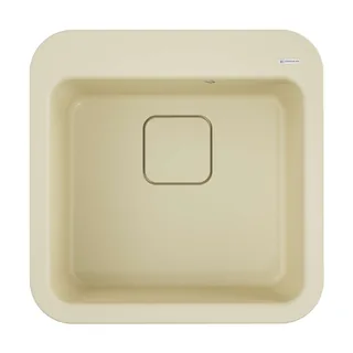 Мойка, OMOIKIRI, Tasogare, шгв 510*510*210, отверстия для смесителя-3 промаркированных, цвет-ваниль