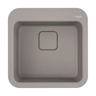 Мойка, OMOIKIRI, Tasogare, шгв 510*510*210, отверстия для смесителя-3 промаркированных, цвет-Leningrad grey