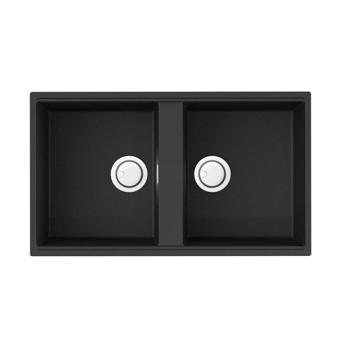Мойка, OMOIKIRI, Kitagawa, шгв 836*488*200, отверстия для смесителя-2 промаркированных, чаши-2, цвет-графит