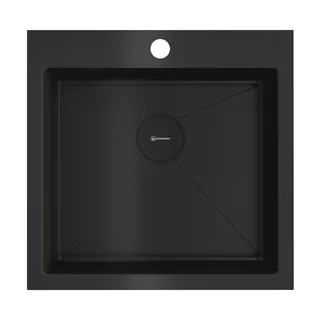Мойка, OMOIKIRI, Akisame, шгв 510*510*200, отверстия для смесителя-1, цвет-графит