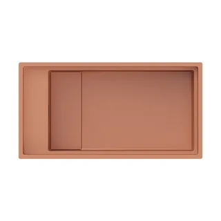 Мойка, Omoikiri, Kinaru Pro, шгв 860*460*220, отверстия для смесителя-4 промаркированных, цвет-canyon