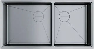 Мойка, Omoikiri, Taki, чаши-2, шгв 850*440*200, отверстия для смесителя-отсутствуют, цвет-нержавеющая сталь