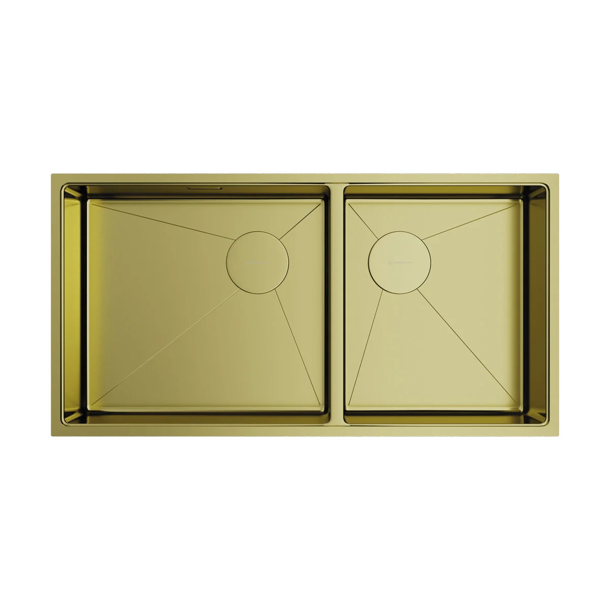 Мойка, OMOIKIRI, TAKI, шгв 850*440*200, отверстия для смесителя-отсутствуют, чаши-2, цвет-светлое золото
