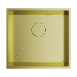 Мойка, OMOIKIRI, Kasen, шгв 480*450*175, отверстия для смесителя-отсутствуют, цвет-светлое золото — иконка