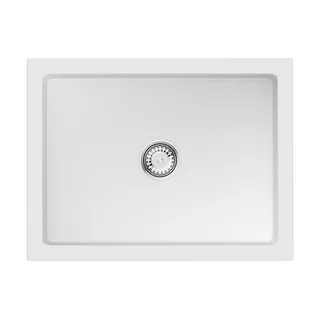 Мойка, OMOIKIRI, Mikura, шгв 610*460*254, отверстия для смесителя-отсутствуют, цвет-белый