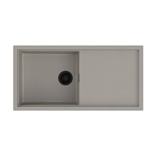 Мойка, OMOIKIRI, Sintesi, шгв 1000*500*200, отверстия для смесителя-2 промаркированных, цвет-Leningrad Grey