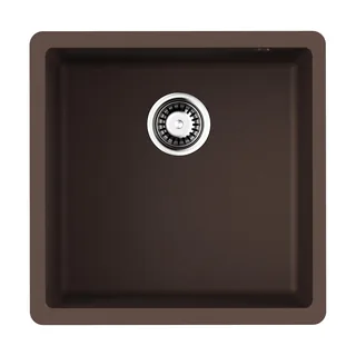 Мойка, OMOIKIRI, Bosen, шгв 440*440*220, отверстия для смесителя-отсутствуют, цвет-espresso