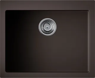 Мойка, Omoikiri, Bosen, шгв 610*500*210, отверстия для смесителя-отсутствуют, цвет-Espresso