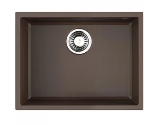 Мойка, OMOIKIRI, Tedori, шгв 550*420*220, отверстия для смесителя-отсутствуют, цвет-Espresso