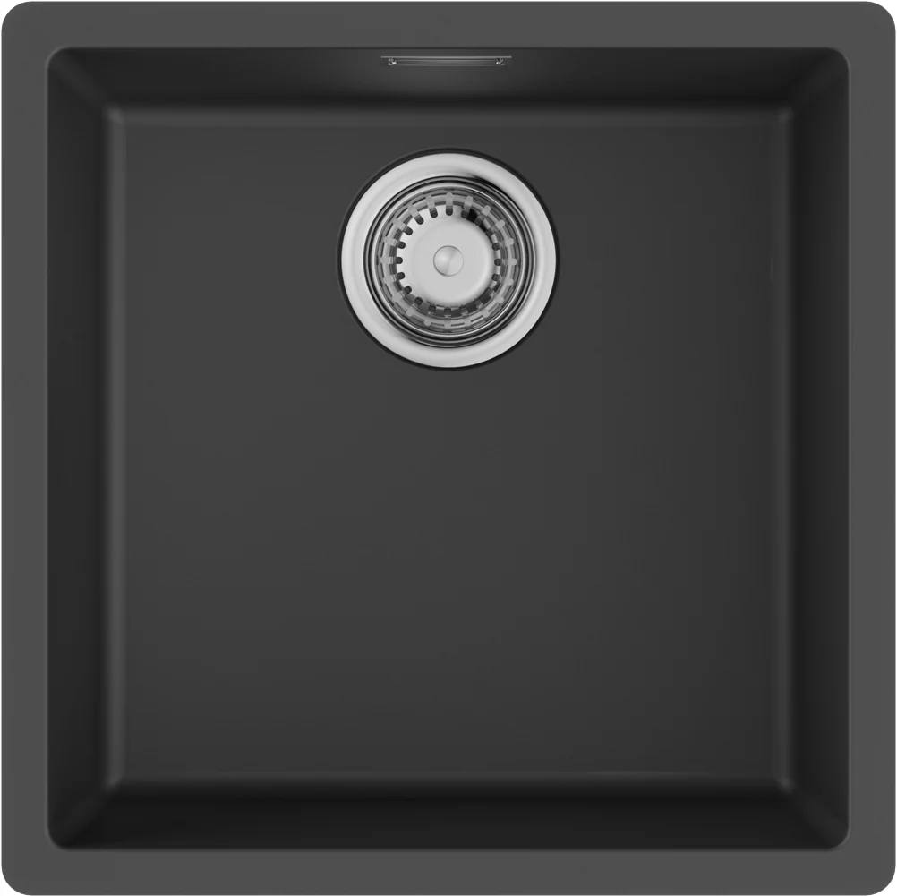 Мойка, Omoikiri, Yamakawa, шгв 456*456*220, отверстия для смесителя-отсутствуют, цвет-черный