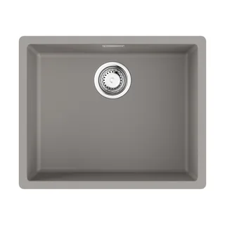 Мойка, OMOIKIRI, Yamakawa, шгв 556*456*200, отверстия для смесителя-отсутствуют, цвет-Leningrad grey