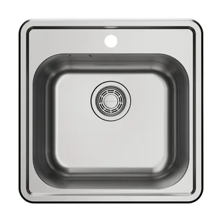 Мойка, OMOIKIRI, Notoro 48-IN, шгв 485*485*180, отверстия для смесителя-1, цвет-silver matt