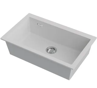Мойка, Omoikiri, Omishima, шгв 760*480*220, отверстия для смесителя-отсутствуют, цвет-белый