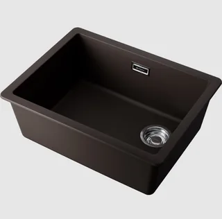 Мойка, Omoikiri, Kata Side, шгв 560*430*217, отверстия для смесителя-отсутствуют, цвет-espresso