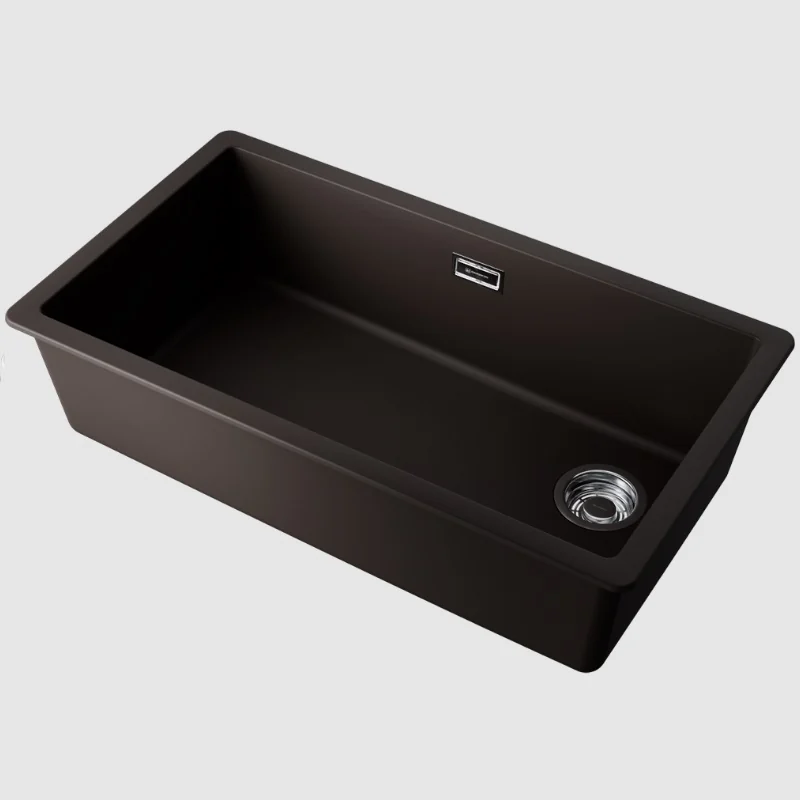 Мойка, Omoikiri, Kata Side , шгв 760*430*217, отверстия для смесителя-отсутствуют, цвет-espresso