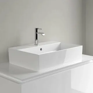 Раковина, Villeroy&Boch, Memento, шгв 500*420*90, отверстия для смесителя-1 сквозное, 2 промаркированных, цвет-альпийский белый — иконка