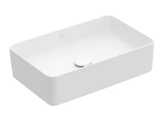 Раковина, Villeroy&Boch, Collaro, шгв 560*360*145, отверстия для смесителя-отсутствуют, CeramicPlus, цвет-камень белый (Stone White)