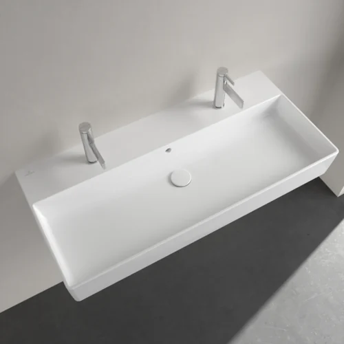 Раковина, Villeroy&Boch, Memento 2.0, шгв 1000*470*95, отверстия для смесителя-2, цвет-альпийский белый