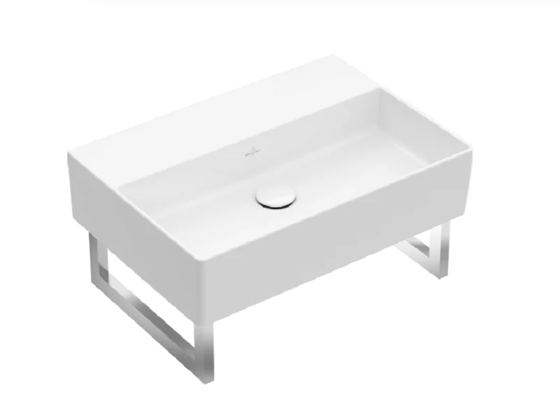 Раковина, Villeroy&Boch, Memento 2.0, шгв 500*420*140, отверстия для смесителя-отсутствуют, цвет-белый