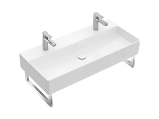 Раковина, Villeroy&Boch, Memento 2.0, шгв 1000*470*140, отверстия для смесителя-1, цвет-альпийский белый — иконка