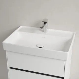 Раковина, Villeroy&Boch, Collaro, шгв 650*470*160, отверстия для смесителя-1 сквозное, 2 промаркированных, CeramicPlus, цвет-альпийский белый