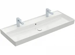 Раковина, Villeroy&Boch, Collaro, шгв 1200*470*160, отверстия для смесителя-2, цвет-альпийский белый