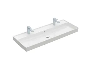 Раковина, Villeroy&Boch, Collaro, шгв 1200*470*160, отверстия для смесителя-2, CeramicPlus, цвет-альпийский белый