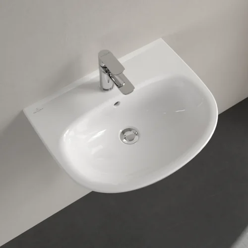 Раковина, Villeroy&Boch, O.Novo, шгв 550*440*130, отверстия для смесителя-1 сквозное, 2 промаркированных, цвет-альпийский белый
