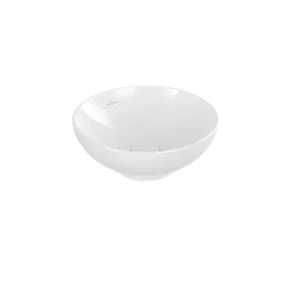 Раковина, Villeroy&Boch, Loop&Friends, шгв 380*380*120, отверстия для смесителя-отсутствуют, цвет-альпийский белый