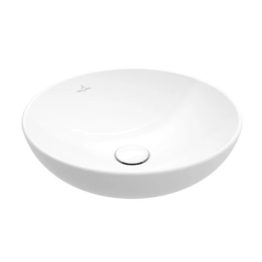 Раковина, Villeroy&Boch, Loop&Friends, шгв 420*420*120, отверстия для смесителя-отсутствуют, цвет-альпийский белый (белый Alpin)