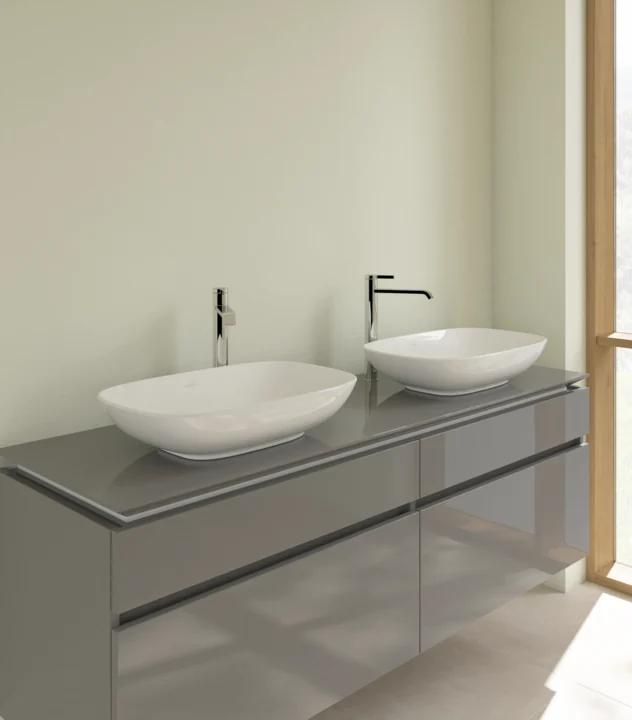 Раковина, Villeroy&Boch, Loop&Friends, шгв 560*380*120, отверстия для смесителя-отсутствуют, CeramicPlus, цвет-альпийский белый