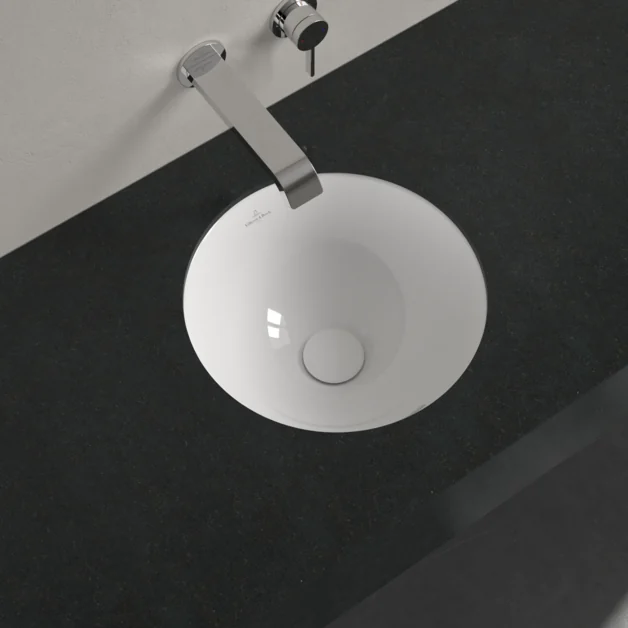 Раковина, Villeroy&Boch, Loop&Friends, шгв 330*330*190, отверстия для смесителя-отсутствуют, цвет-альпийский белый