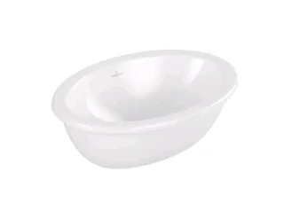 Раковина, Villeroy&Boch, Loop&Friends, шгв 485*325*215, отверстия для смесителя-отсутствуют, CeramicPlus, цвет-альпийский белый
